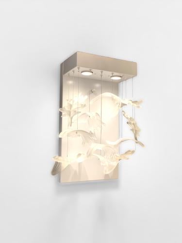 جداري مودرن  باللون الابيض