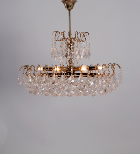 ثريه كلاسيك كرستال بيضاوي 65cm x 30cm