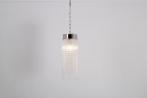 تعليق مودرن كرستال لون فضي