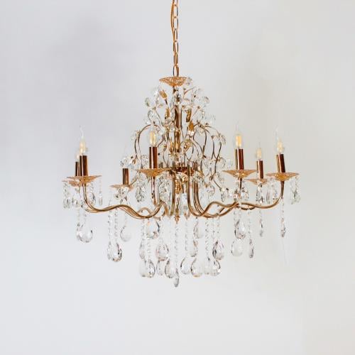 ثريا كريستال كلاسيك لون ذهبي