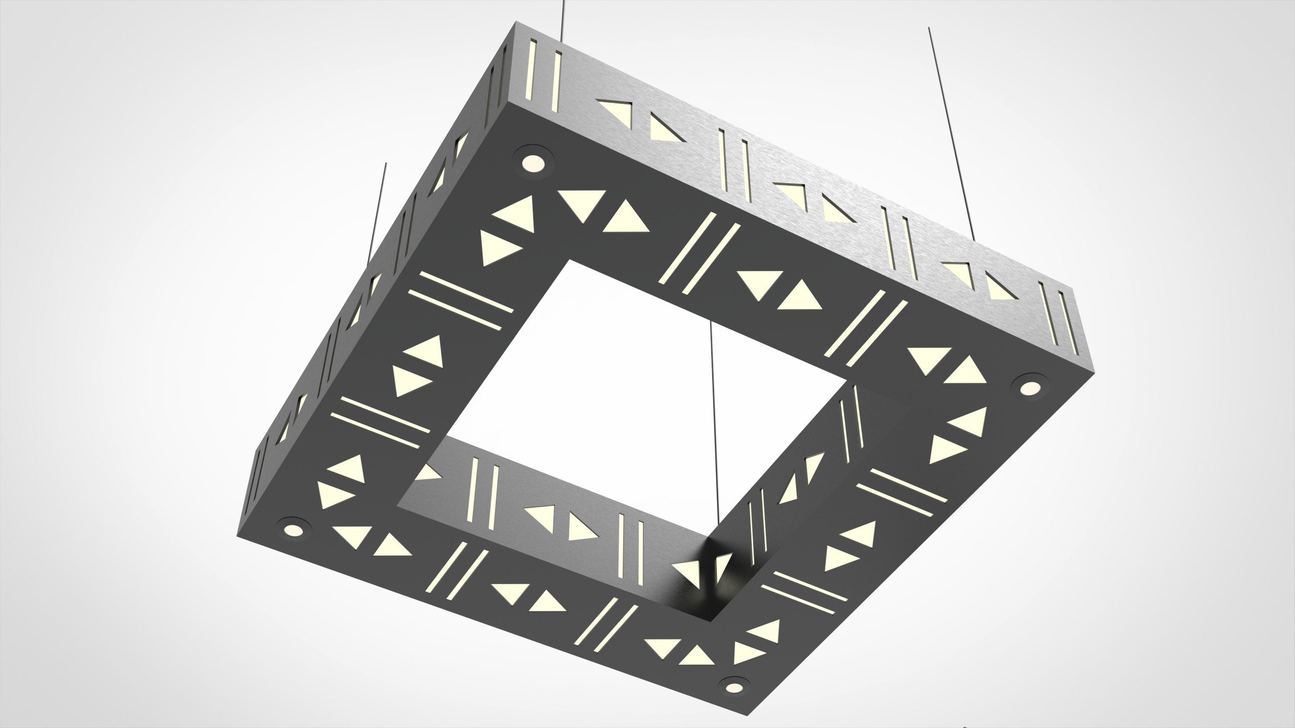 ثريا مربعة على الطراز النجدي مقاسات مختلفه