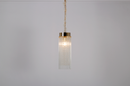 تعليق مودرن كرستال لون ذهبي