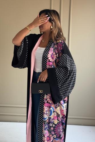 Kimono polka & pink