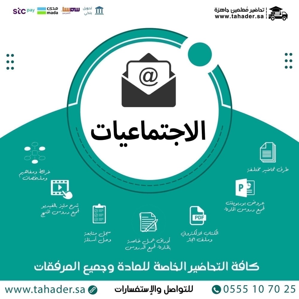 واجبات اجتماعيات سادس ابتدائي الفصل الدراسي الثالث