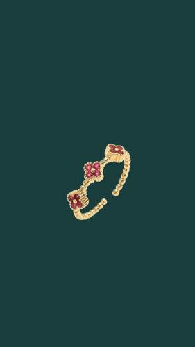 Red alhambra ring