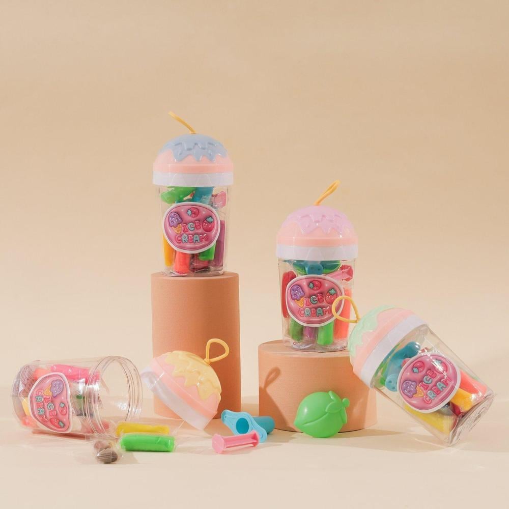 Cupcake Play Dough Box for Kids Green Color (10) Colors صفقات