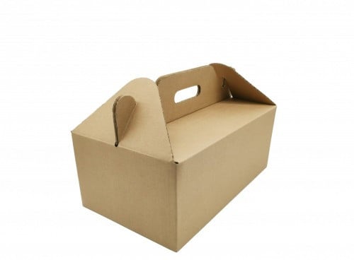 Meal tote box with handle and top lock - small