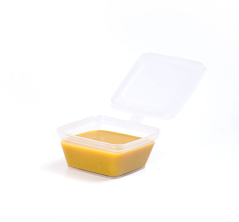 مجموعة (50) علب بلاستيك شفاف بغطاء للصوصات والمايونيز 35 ملل