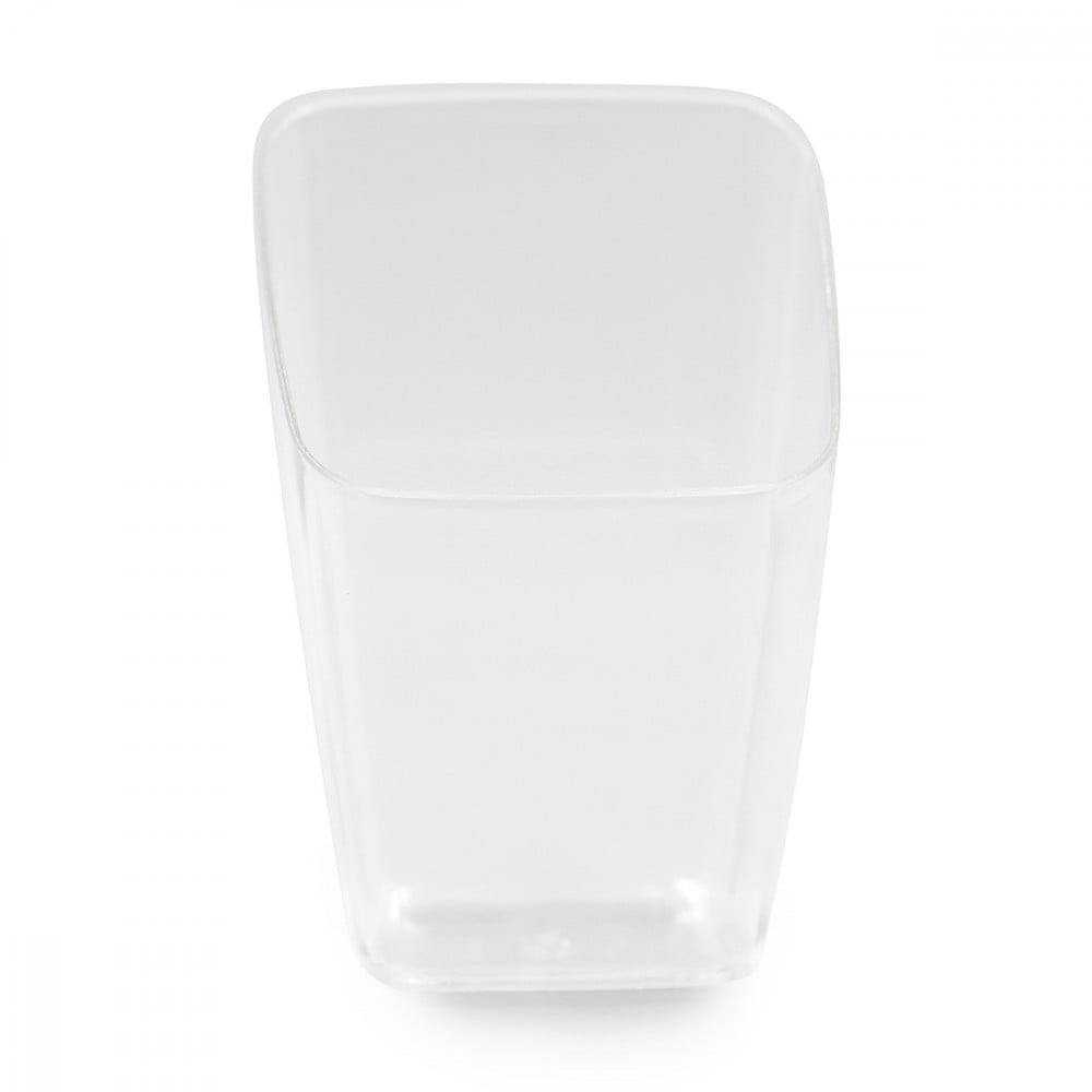 Pack of (25) plastic cups with diagonal slots | 3 oz