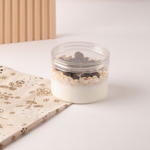 علب بلاستيك شفاف مع غطاء(12)حبة | 220 مل