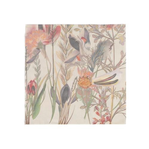 Set of (20) luxury paper napkins with assorted floral patterns