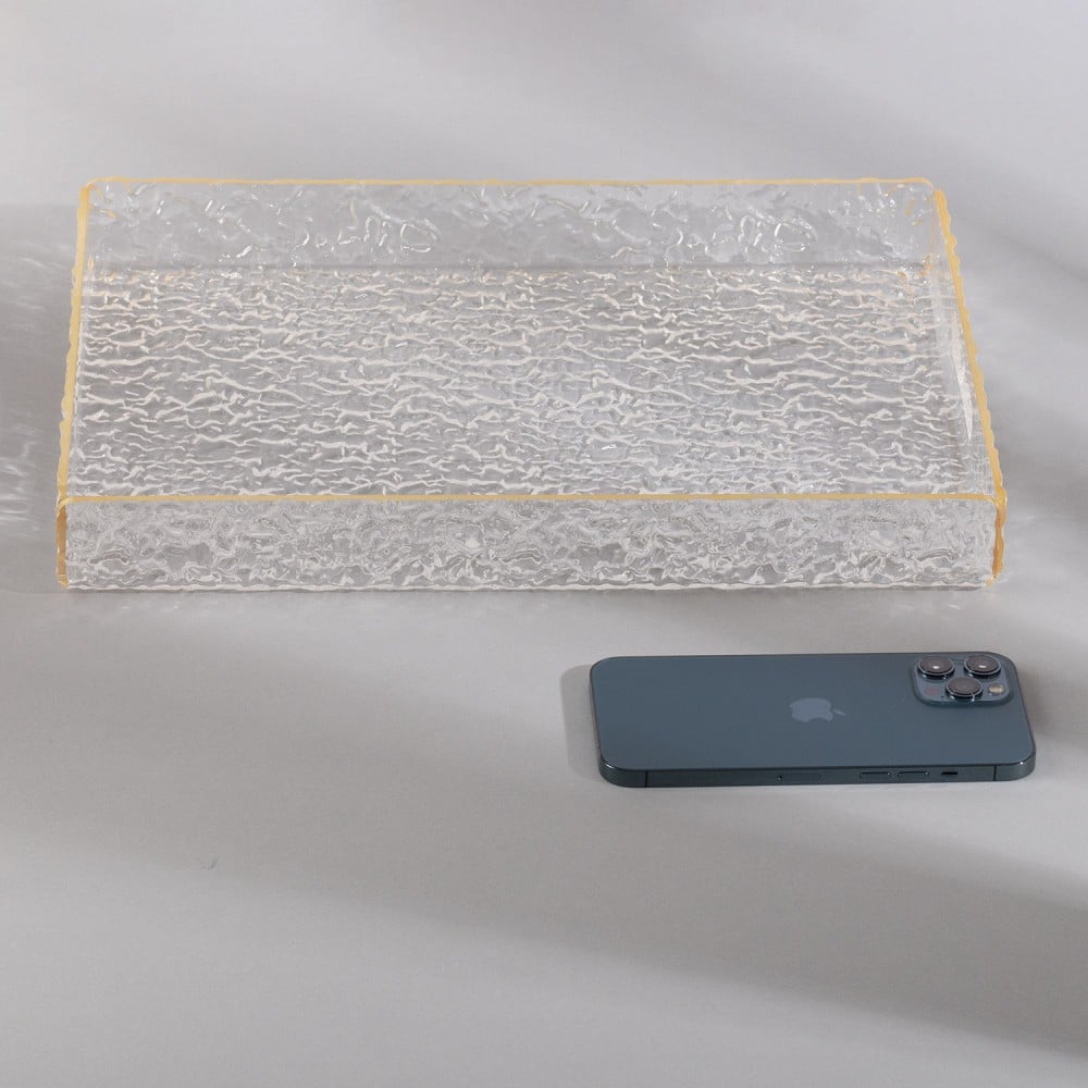 صينية ثلجية باطراف ذهبية توزيعات-صينية مناسبات - صفقات