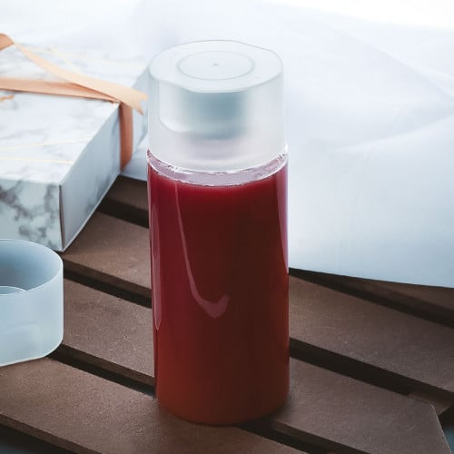 Set of (12) juice and beverage bottles with safety cap - 330 ml