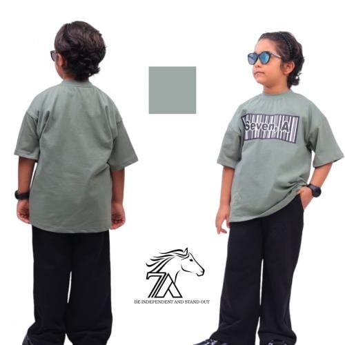 Dark green T-shirt-Kids