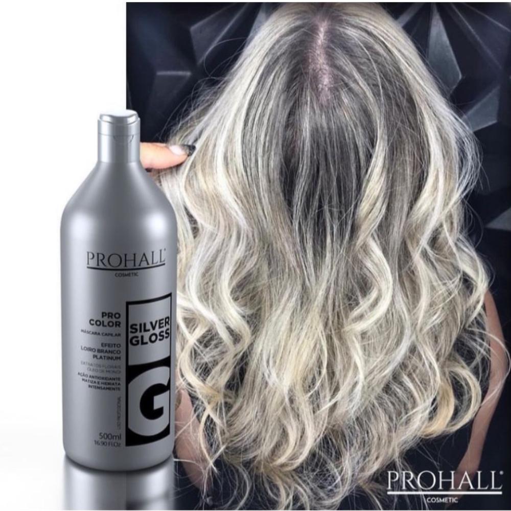 تونر رنساج لتصحيح والترطيب والتلوين باللون الفضي اللامع " سلفر جلوس " بروهول البرازيلي حجم 500 مل