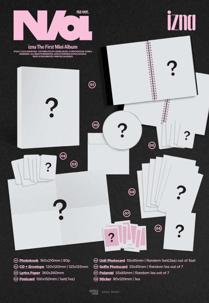 PRE-ORDER) izna - [N/a] 1st Mini Album RANDOM Version
