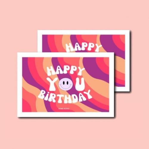 Happy You Birthday الملون