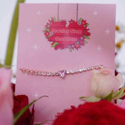 اسوارة قلب وردي