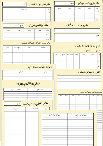 منظم بيسك الشامل بالطول (أصفر)