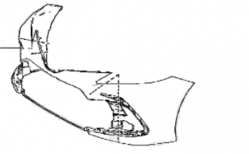 صدام امامي سبورت تويوتا كامري 2019-2022 اصلي