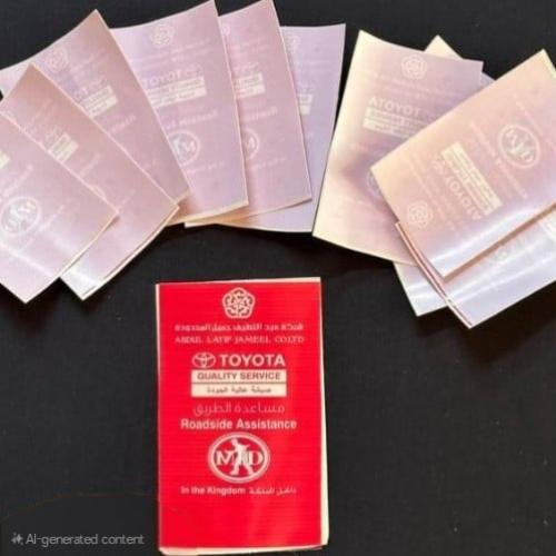 استيكر خدمة المساعدة على الطريق  احمر