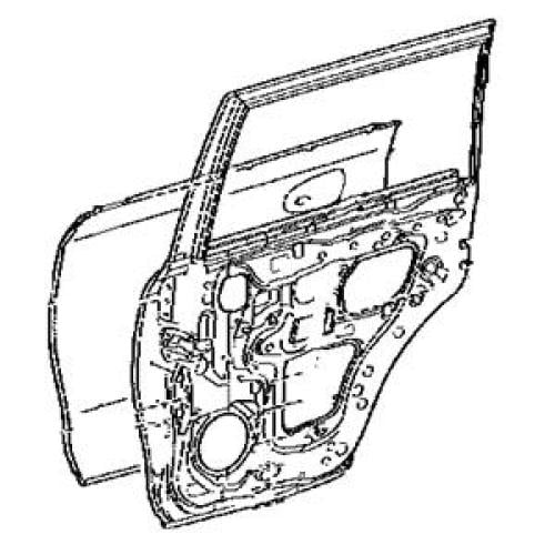 باب خلفي تويوتا لاندكروزر 2016-2021 اصلي