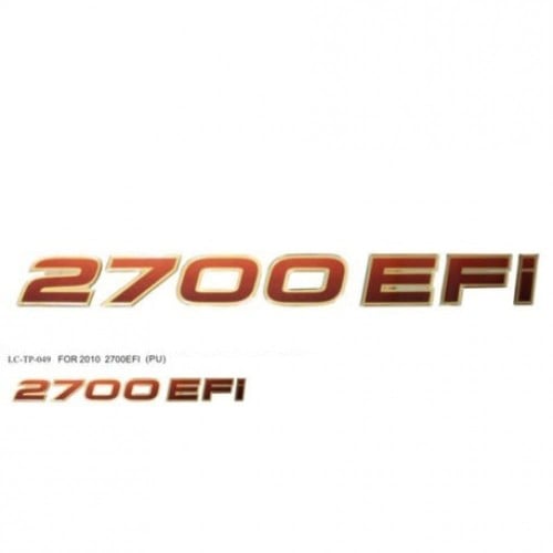 كتابة 2700 EFI بارز من 2007 وفوق نوعين حبتين