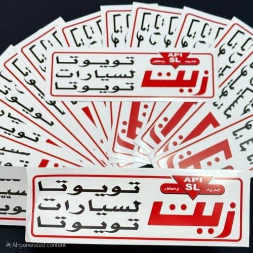 استكر زيت تويوتا