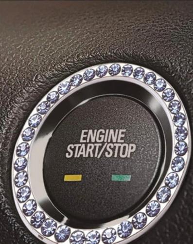 طوق زر التسغيل مطعم ب زركون