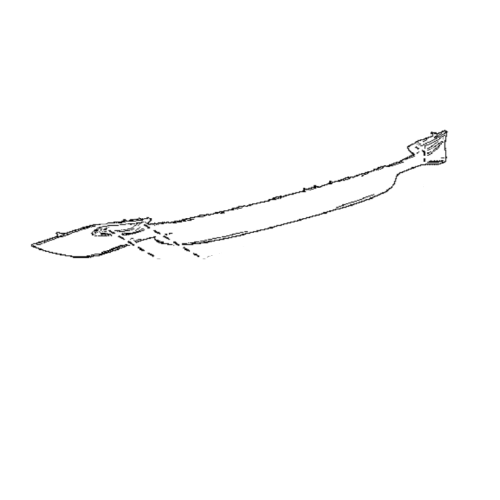 لحية صدام خلفي تويوتا كامري فل 2018-2023 اصلي