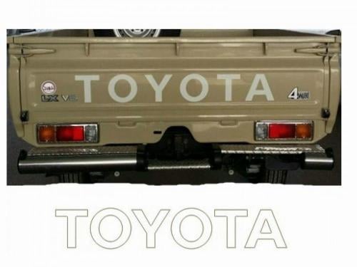 كتابة تويوتا خلفي صندوق شاص ابيض اصلي