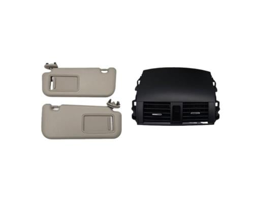 بكج ديكور ريش مكيف أسود & طقم شماسات سقف رصاصي كورولا 2008-2012