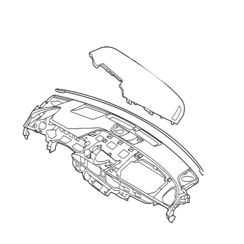 قشرة طبلون داخلي هيونداي سوناتا 2020-2023 اصلي