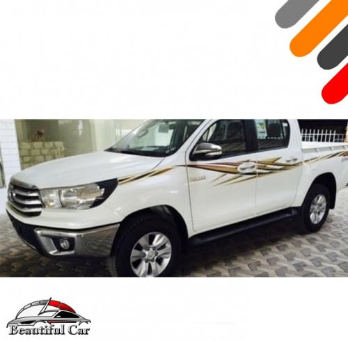 خط هايلوكس 2017 كويتي غمارة و غمارتين و خمسة شنكار