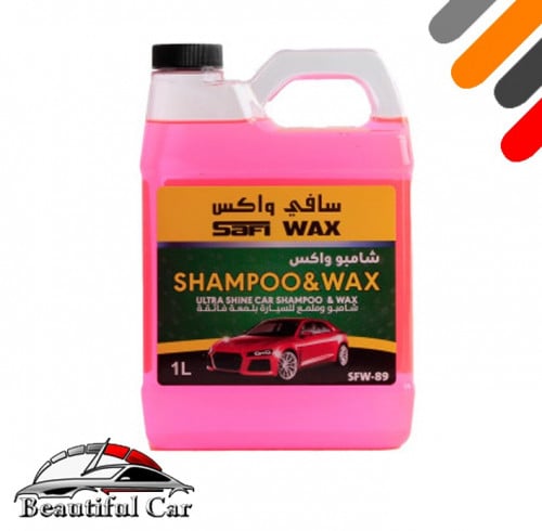 شامبو سافي واكس ملمع فائق 1لتر لون  احمر