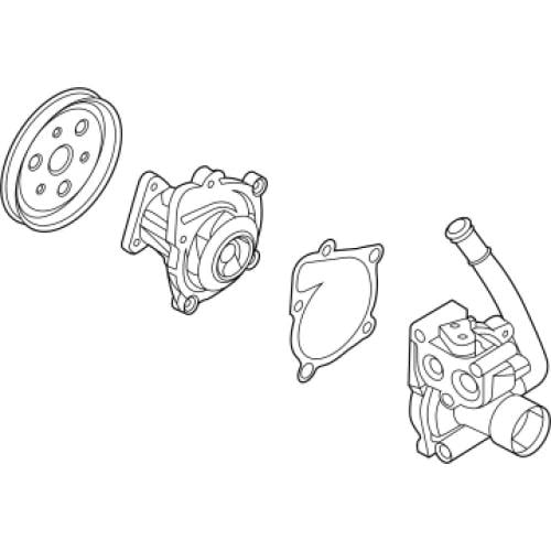 طرمبة ماء مع كوع كاملة هيونداي سوناتا 2020-2025 اصلي