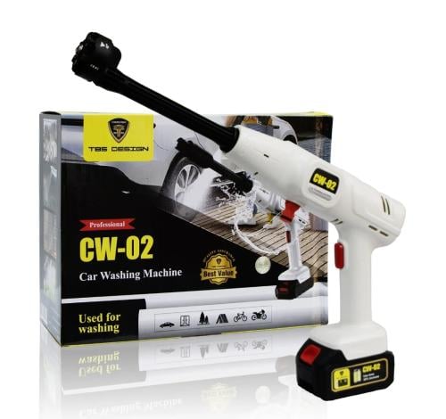 TBS CW-02 Cordless High Pressure Car Wash Tool Wit...