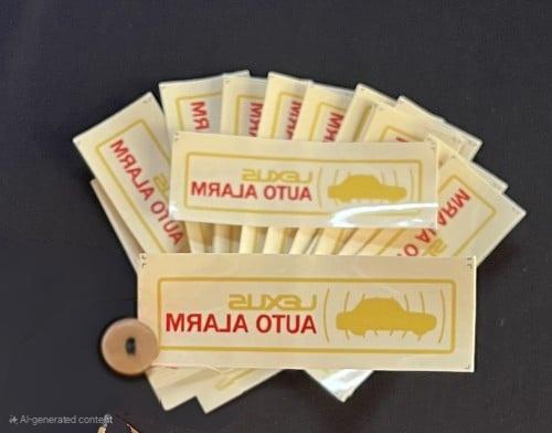 استيكر انذار لكزس