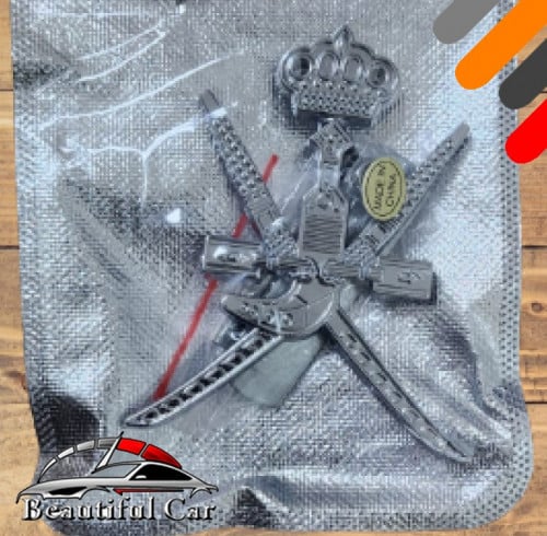 شعار عمان حديد للشبك - فضي