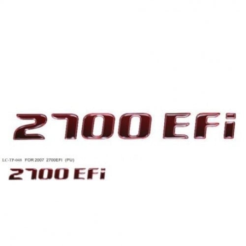 كتابة 2700 EFI بارز من 2007 و تحت نوعين حبتين
