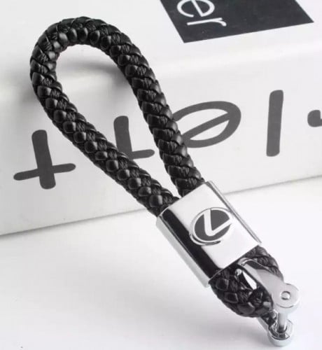 ميدالية مفتاح بشعار لكزس من الجلد والحديد