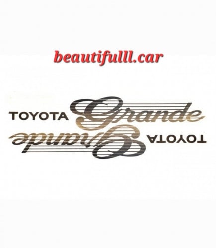 طقم استكر تويوتا جراندي  كروسيدا ذهبي