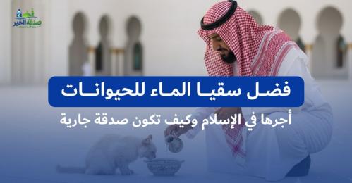 فضل سقيا الماء للحيوانات: أجرها في الإسلام وكيف تكون صدقة جارية