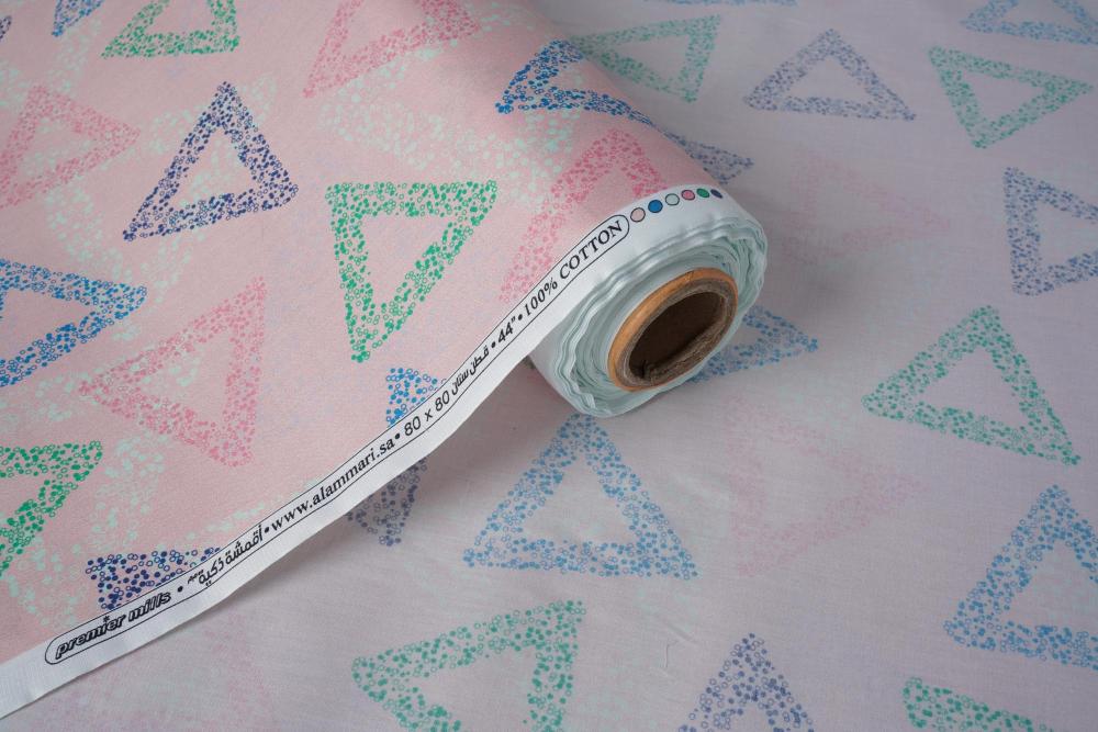 قطن ستان ديجيتال برنت مشجر