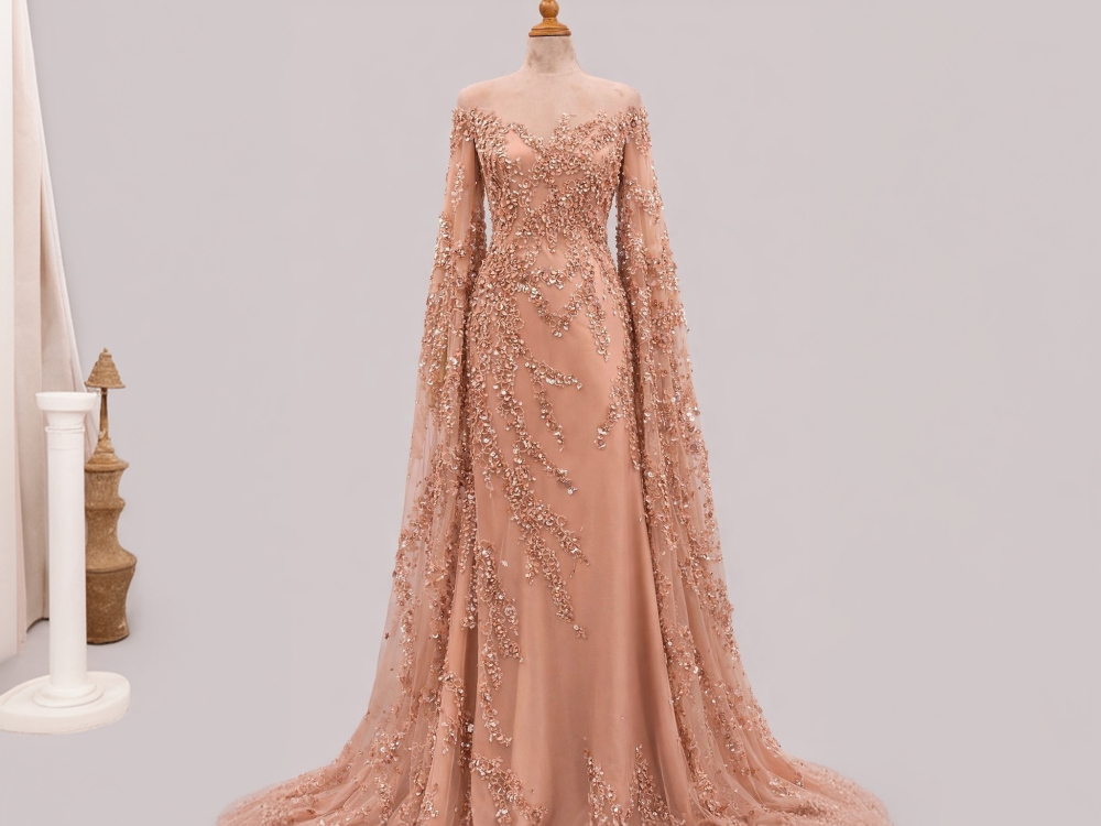 قطع سهرات تل مطرز