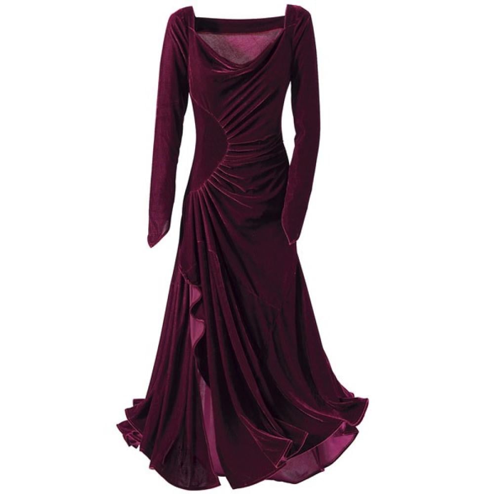 الفساتين القطيفة لإطلالة شتوية أكثر أنوثة