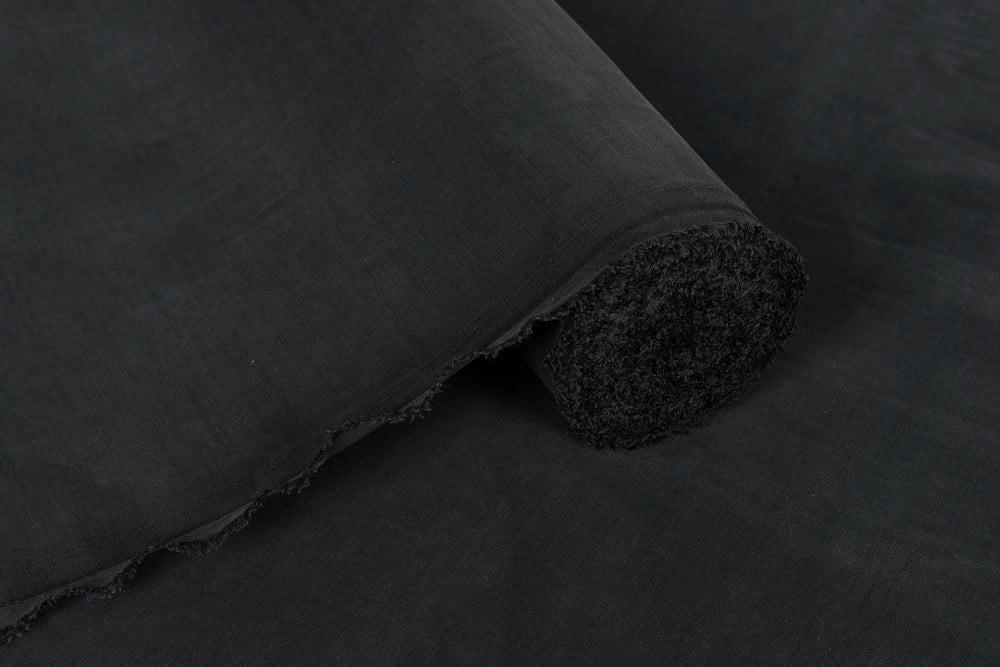 شاهدي أجمل العبايات من قماش كتان اسود