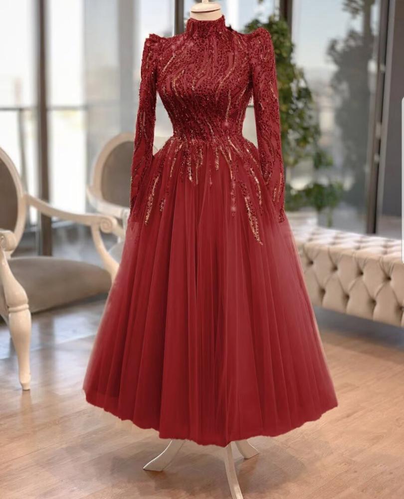 أفكار تصميمات فساتين تل للمحجبات