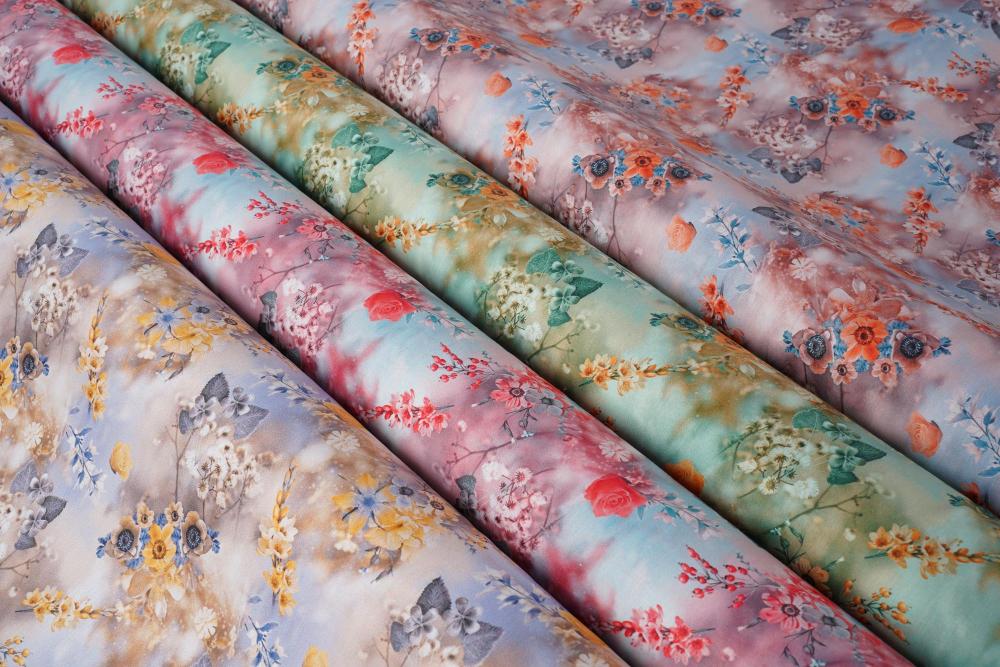 قطن ستان ديجيتال برنت مشجر