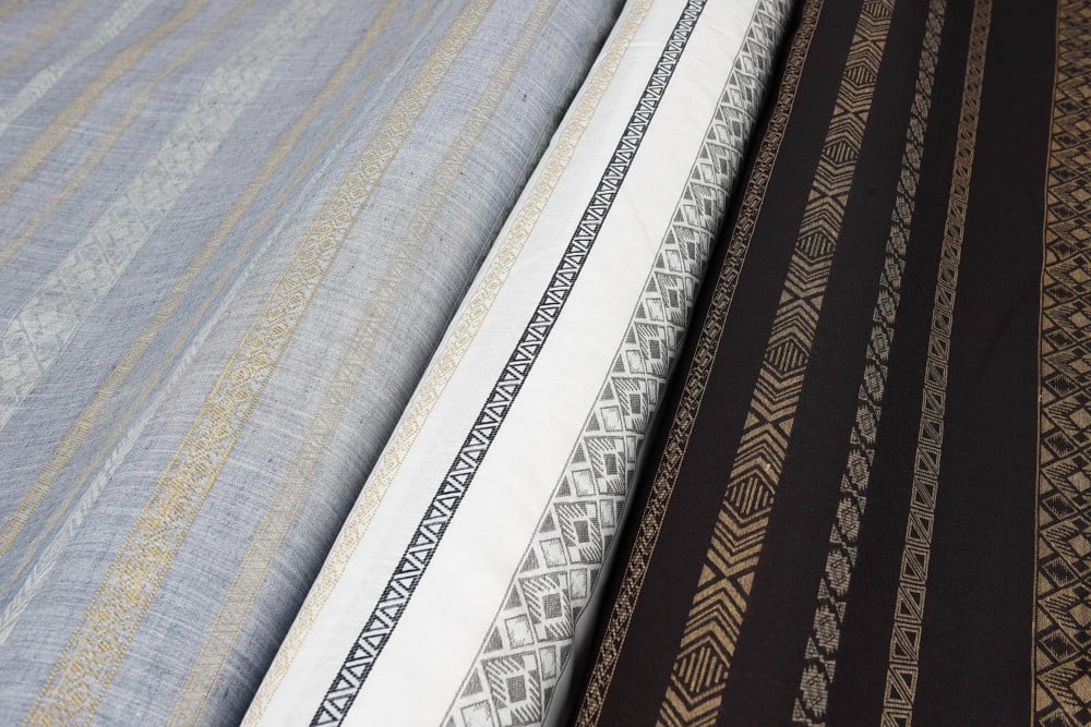 كتان مقلم زخارف